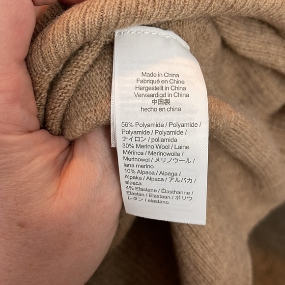 NWT J. Crew Half-zip sweater-dress in Supersoft yarn in Heather mushroom - Picture 9 of 12